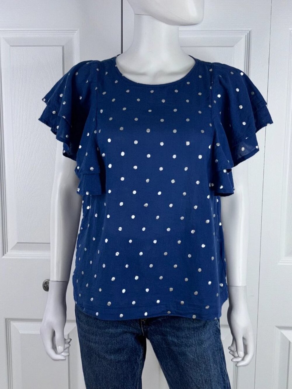 J.CREW women's short-sleeved blouse size small